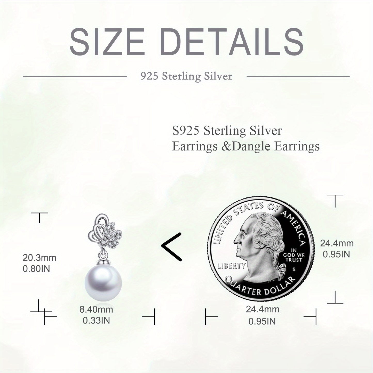 VONALA Synthetic Imitation Pearl Dangle Butterfly Earrings for Women 925 Sterling Silvery Animal Jewelry Anniversary Brithday Jewelry for Her Women Mothers Day Christmas Gifts Butterfly Synthetic Imitation Pearl Drop Earrings